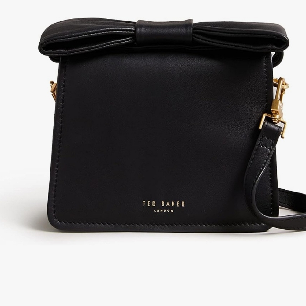 Ted Baker Niasina Bow Detail Mini Cross Body Bag EUC $225 Retail